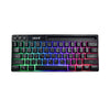 OKER K72 Rainbow Light Keyboard คีย์บอร์ดเกมมิ่ง ขนาดพกพาได้ แป้นพิมพ์ 63 ปุ่ม (สีดำ)