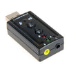 USB Sound Adapter 7.1 Channe - (สีดำ)