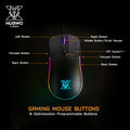 Nubwo X52 Arachne Gaming Mouse เมาส์เกมมิ่งมาโคร 8 ปุ่ม - สีดำ