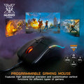 Nubwo X52 Arachne Gaming Mouse เมาส์เกมมิ่งมาโคร 8 ปุ่ม - สีดำ